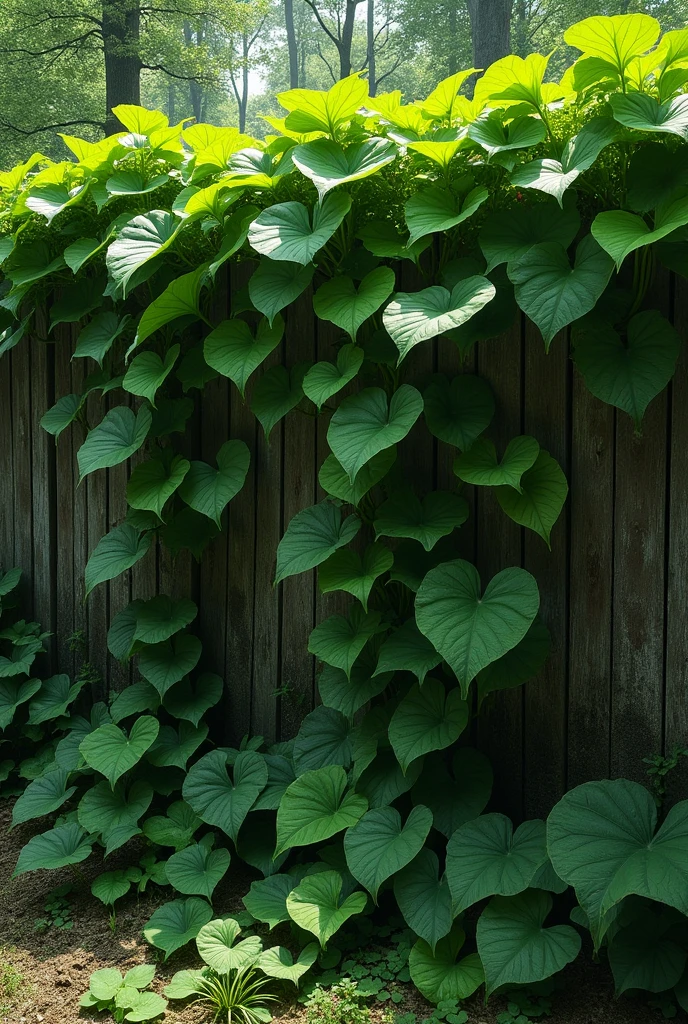 Kudzu leaves