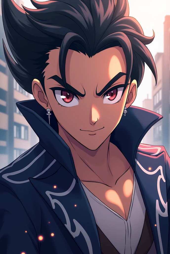 Grimsley of Pokemon in anime style