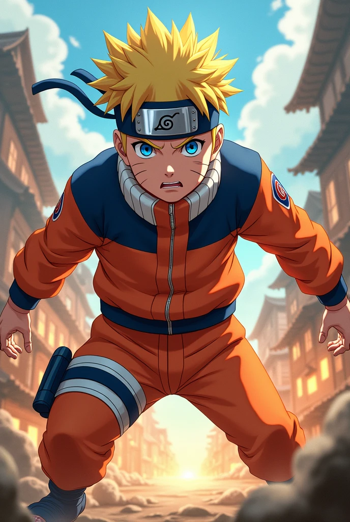 Naruto Uzumaki in Anime style 