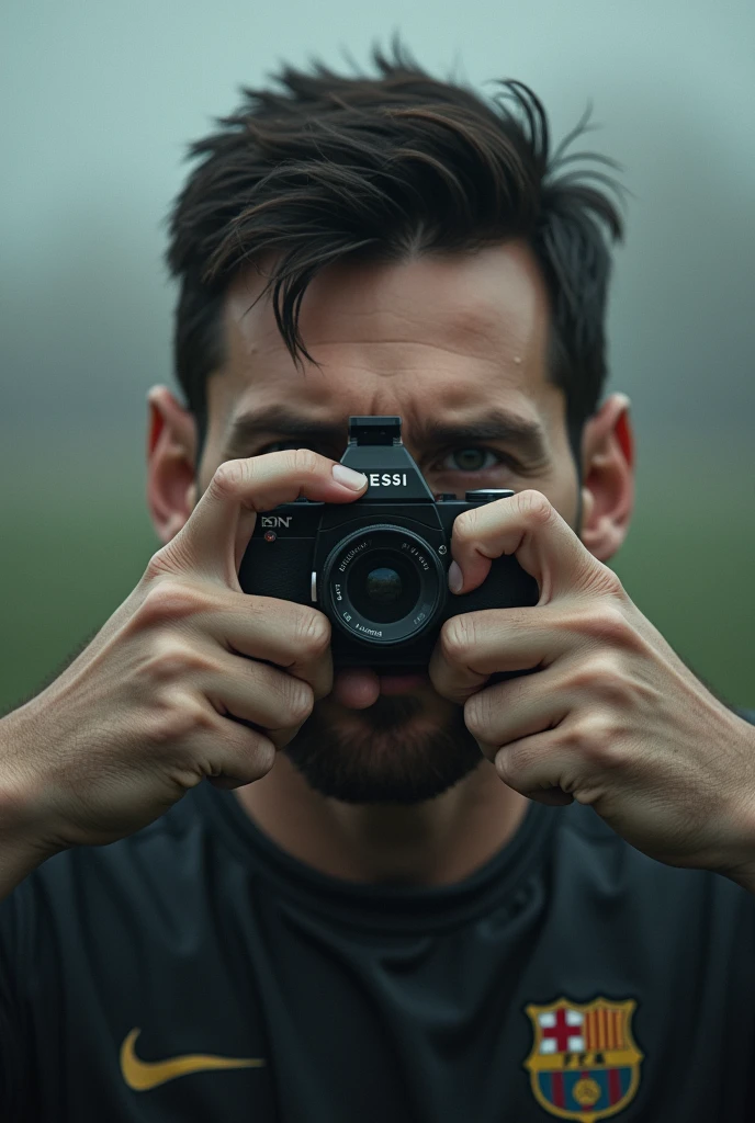 Messi is taking picture of messi