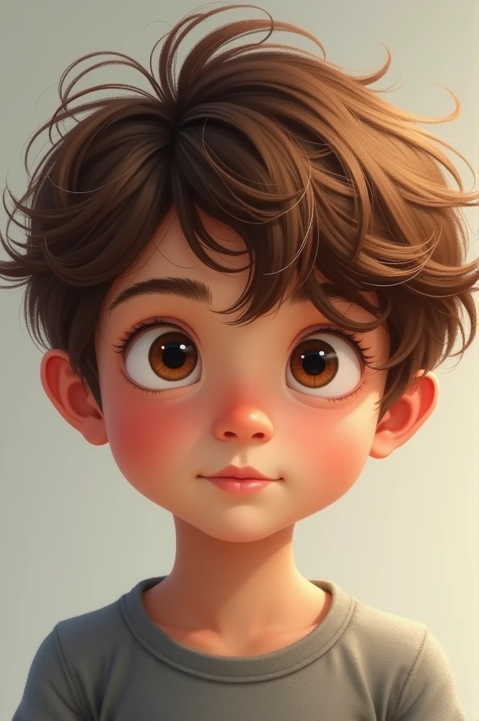 Boy with brown hair