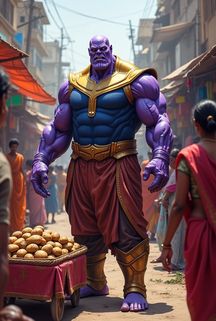 Thanos selling patato in india