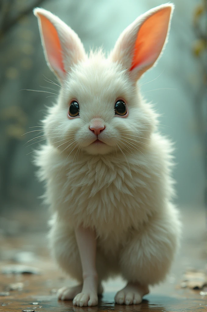 Bunny metamorphosis-human legs foreshortening