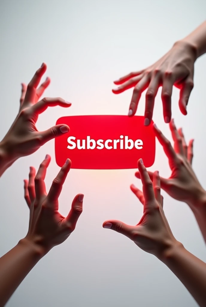 Youtube Banner Subscribe Button with hands