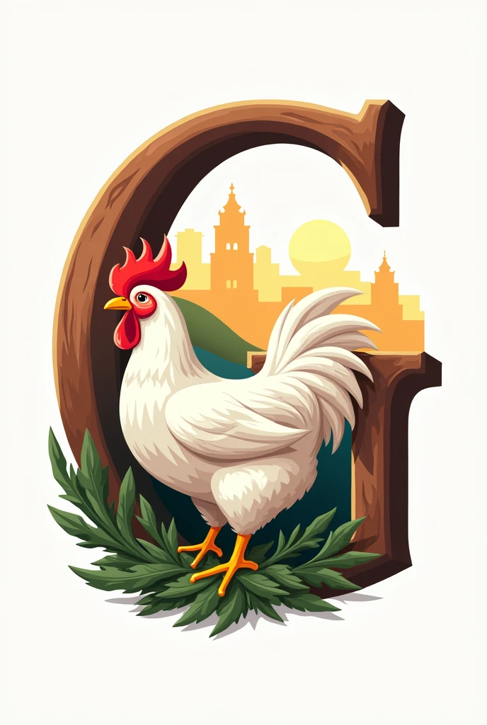 G LETTER COUNTRY HEN LOGO