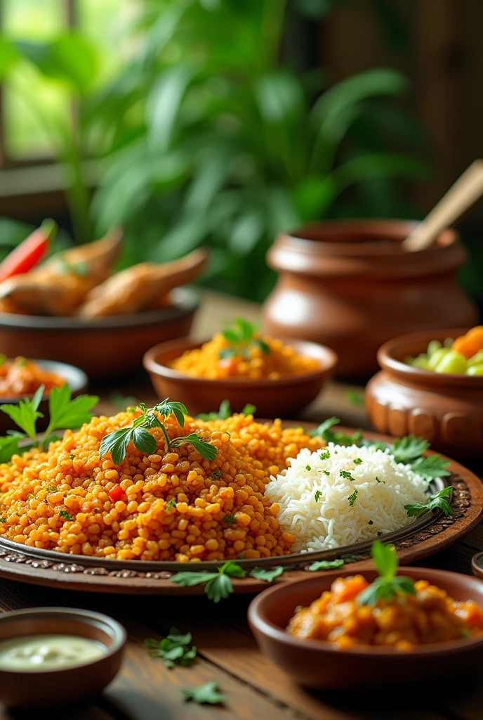 Comfortable food picture for bangali. With green vive
