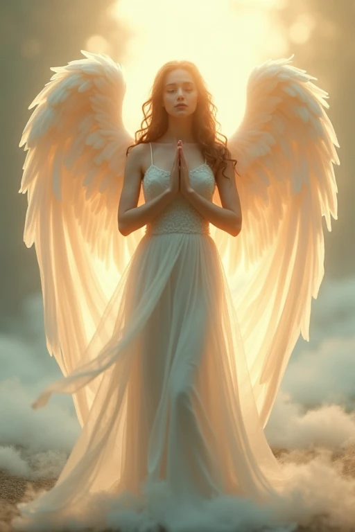 Angel smile pray