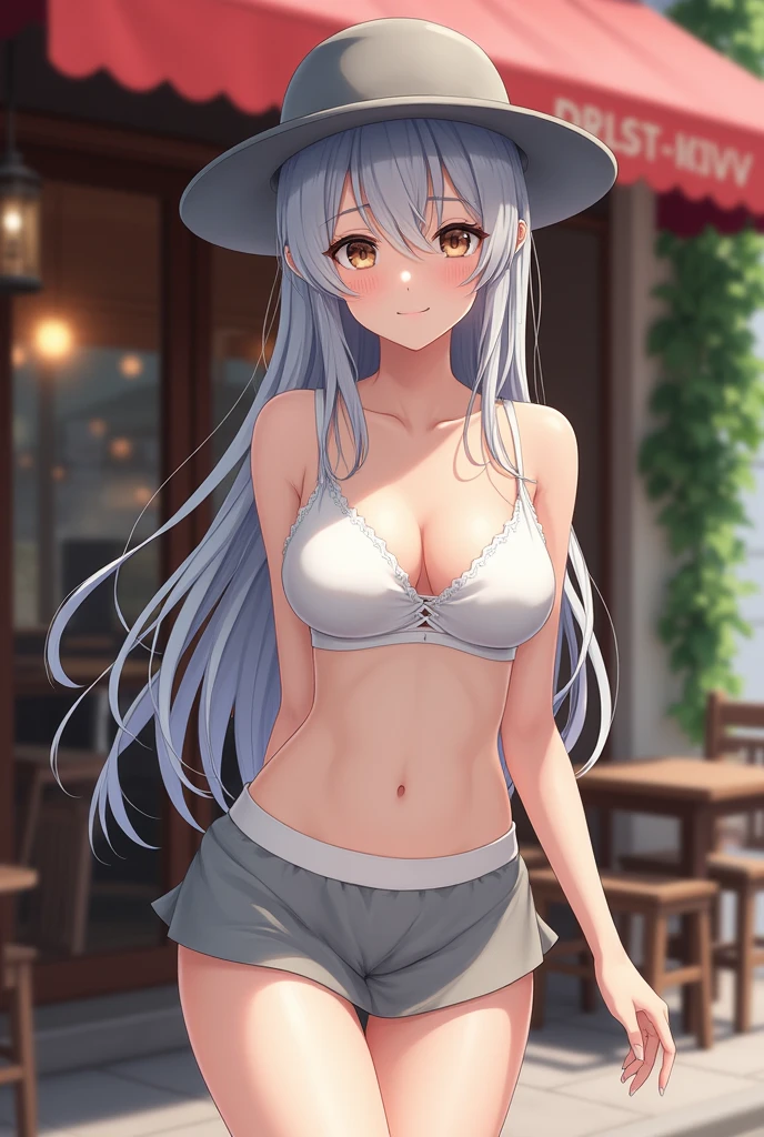 Silver-haired girl drawn in high resolution Japanese anime style、whole body、Women in yellow bikinis taking photos on a deserted beach, Bikini Model, , Young and cute gravure idol, Posing together in bras, Russian and Japanese mix, sakimichan, Asian woman, Wear a swimsuit, that'that'that'that'that'that'that'that'that'that'that'that'that'that'that'that'that'that'that'It's hot with the shining sun, Japanese Model, Cute Core, sakimichan hdri, Young Gravure Idol, Chubby
