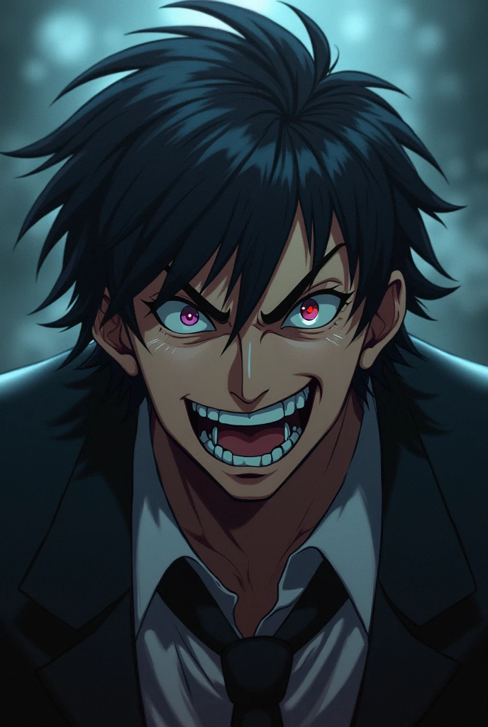 A person with egocentrism with being the best in the world, anime type, but somewhat dark and bad.
