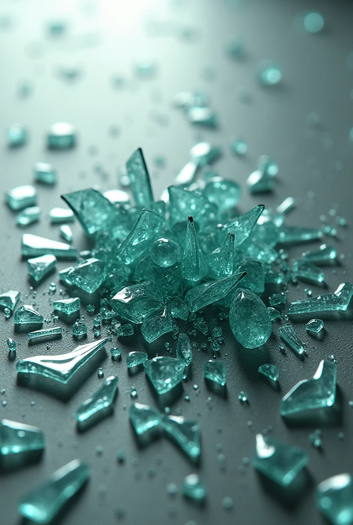 Pile of broken glass