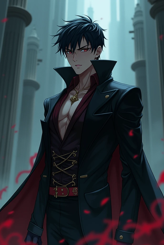 A person with egocentrism with being the best in the world, anime type, but somewhat dark and evil, more orbuno.
