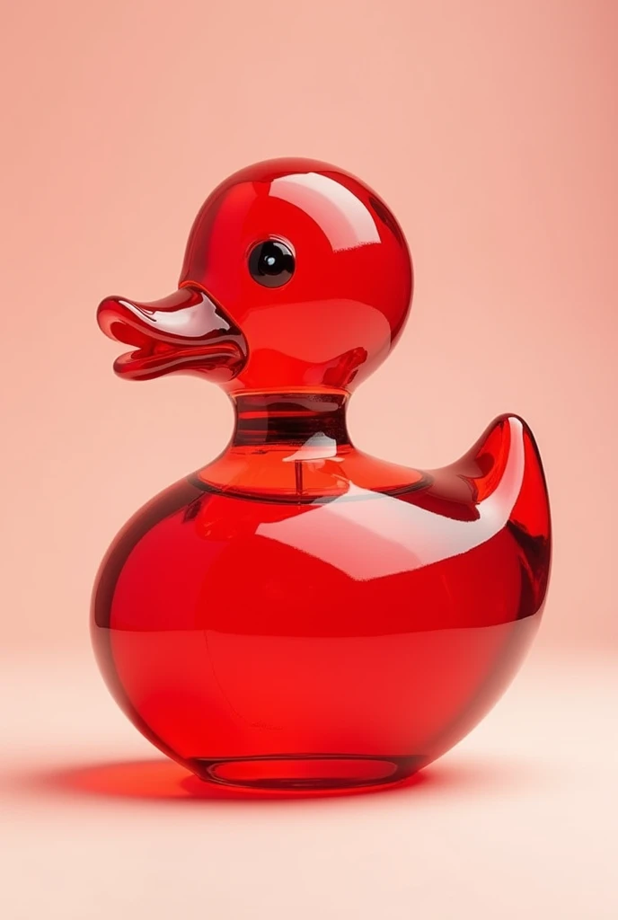 Image d’illustration flacon transparent rouge de parfum qui s’appelle « Coin Coin Lovers » à base « eau de tomate »