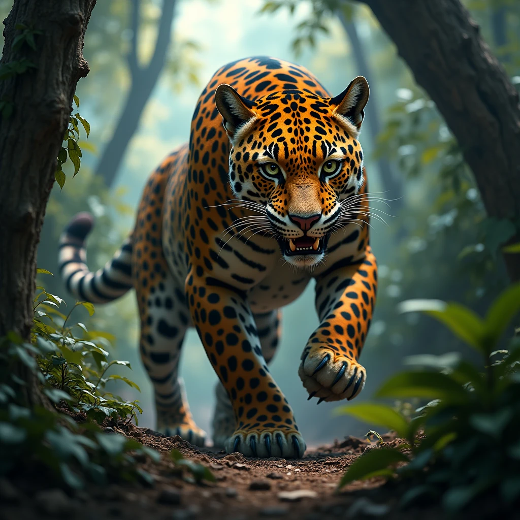 Leopard agresive