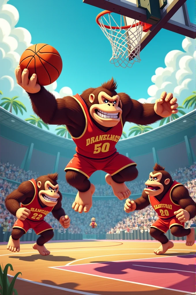 Kongs 2d play basketball