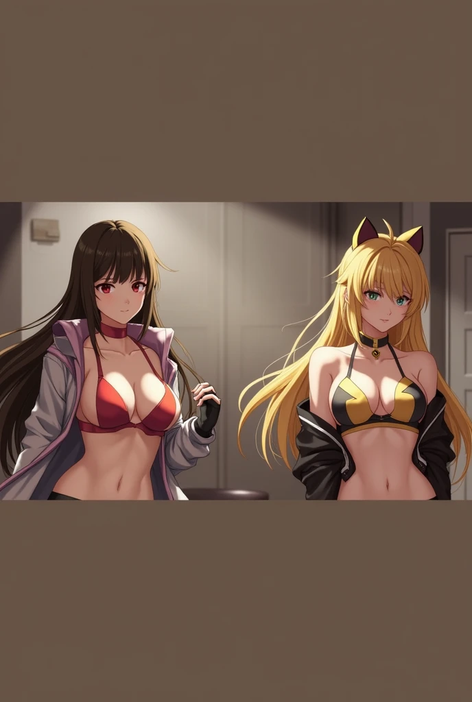 Marin Kitagawa shared midriff with Makima as her legs