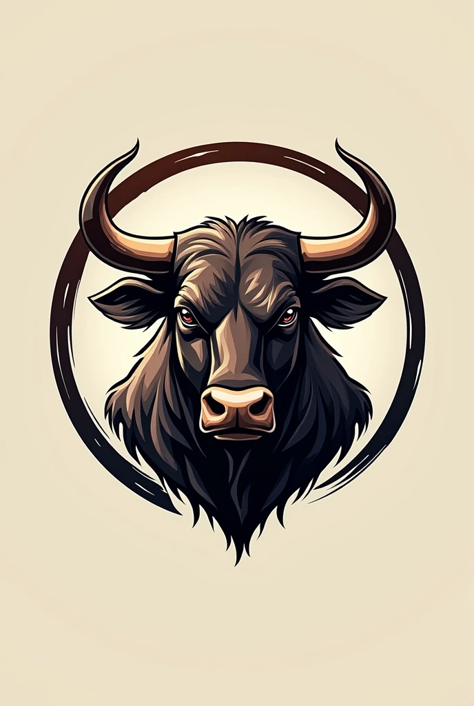 The steakhouse brand has a bull's head in a circle.