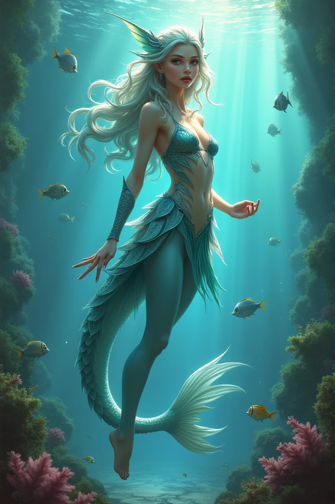 Jalpari half man half fish. Girl
