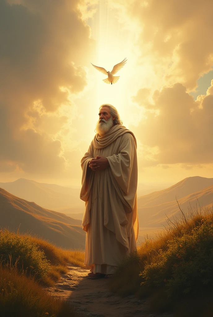 Noah receiving a message from God.