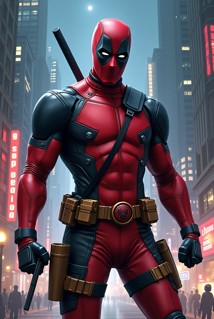 Deadpool in iron man suit