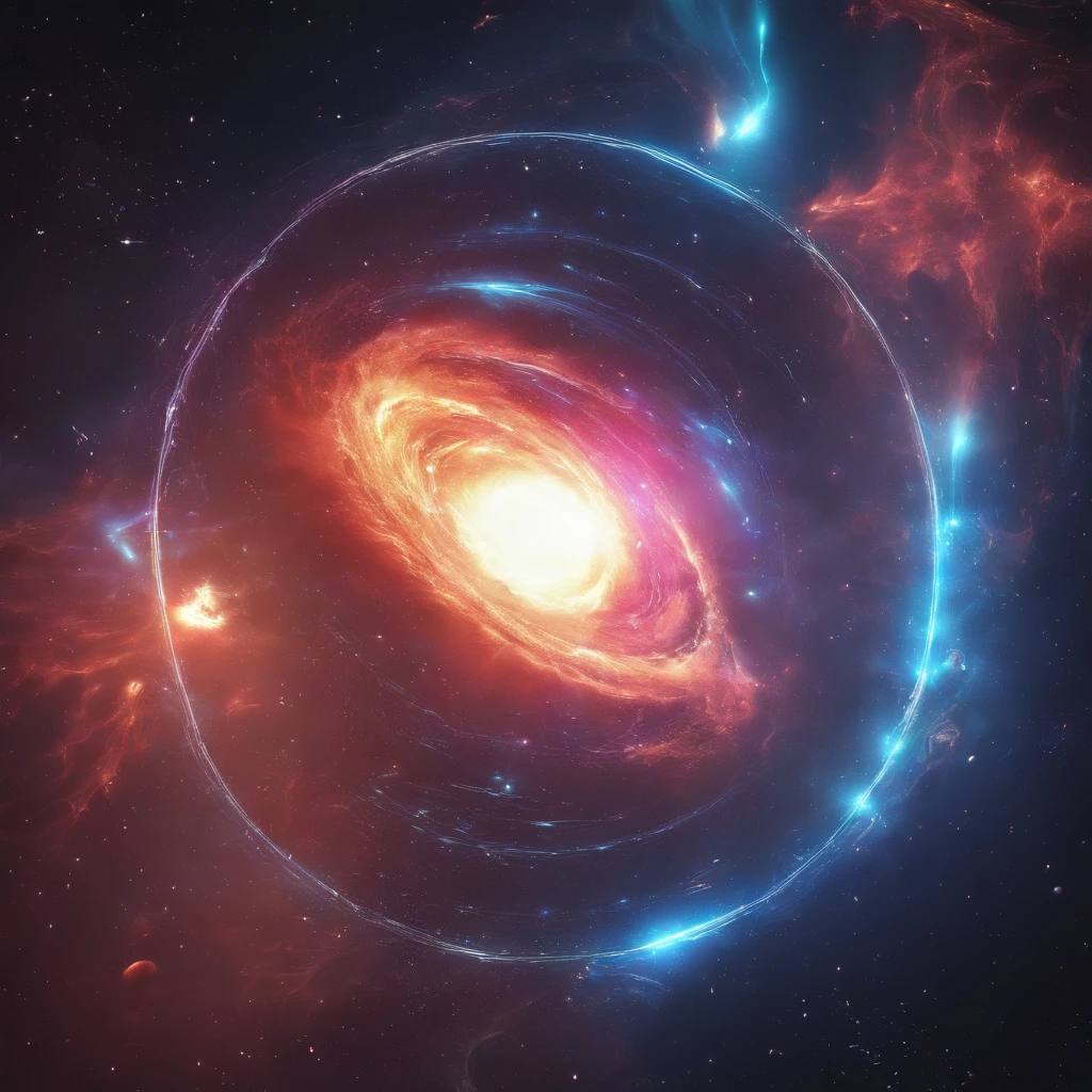 a cosmic cloud, strands of fractal nebulae, cosmic vortex, celestial phenomenon, energy in space interacting violently, creating new worlds and dimensions, becoming the vibrations that orchestrate the universal symphony, vibrant color, spiraling matter spinning, unreal, high contrast, hyper-realistic, supersaturated, colorful, 8K, ultra HDR, cinematic portrait, realistic cinematic photography, octane rendering, trending on Artstation, cinematic realism, full focus, attention to detail, extremely detailed, highest quality images, celestial vortex, event horizon, universal symphony, solar systems colliding together,stars going supernova, asteroids and meteors destroy snd create life, God's Beauty, masterpiece
