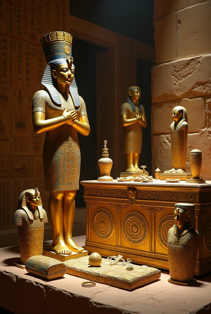 Photo of treasures in the Pharaohs' tombs