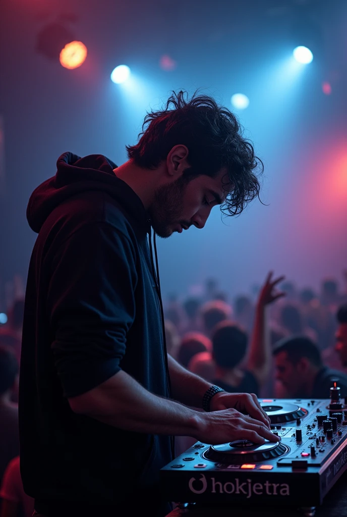 a dj who forgot to turn on the sound and who cries