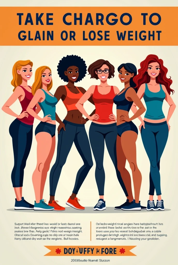 Advertisment poster for if someone wanted to gain or lose their weight then contact me now