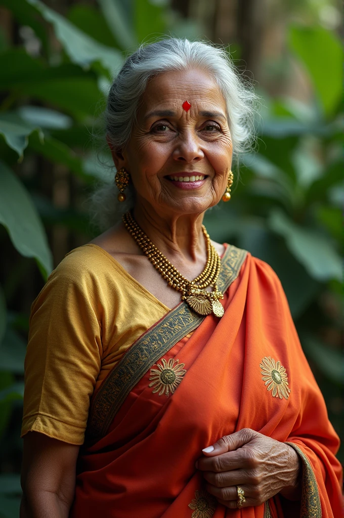 Indian hot granny in saree