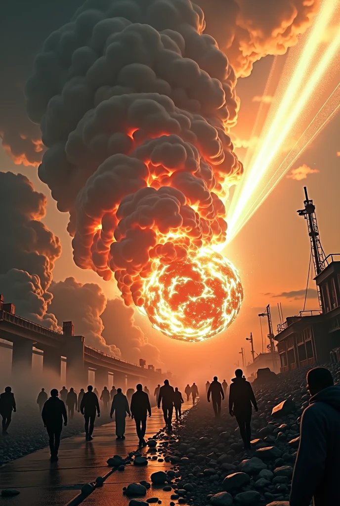 A comet hits the earth. Humanity will be wiped out.