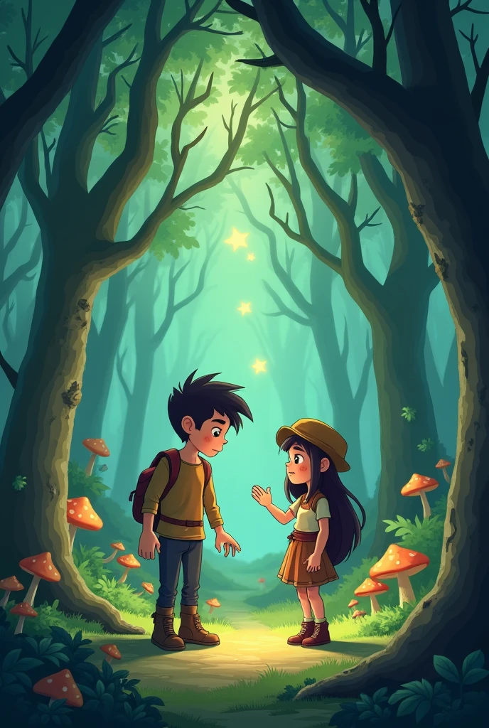 Tom, you broke your promise,” she said. “Now, the forest’s magic is lost cartoon image