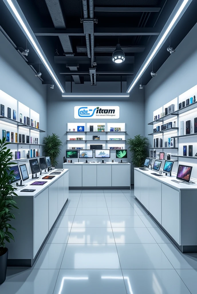 Mobile Repairing And Accessories Showroom With The Brand Name Of ITEM SHOP 