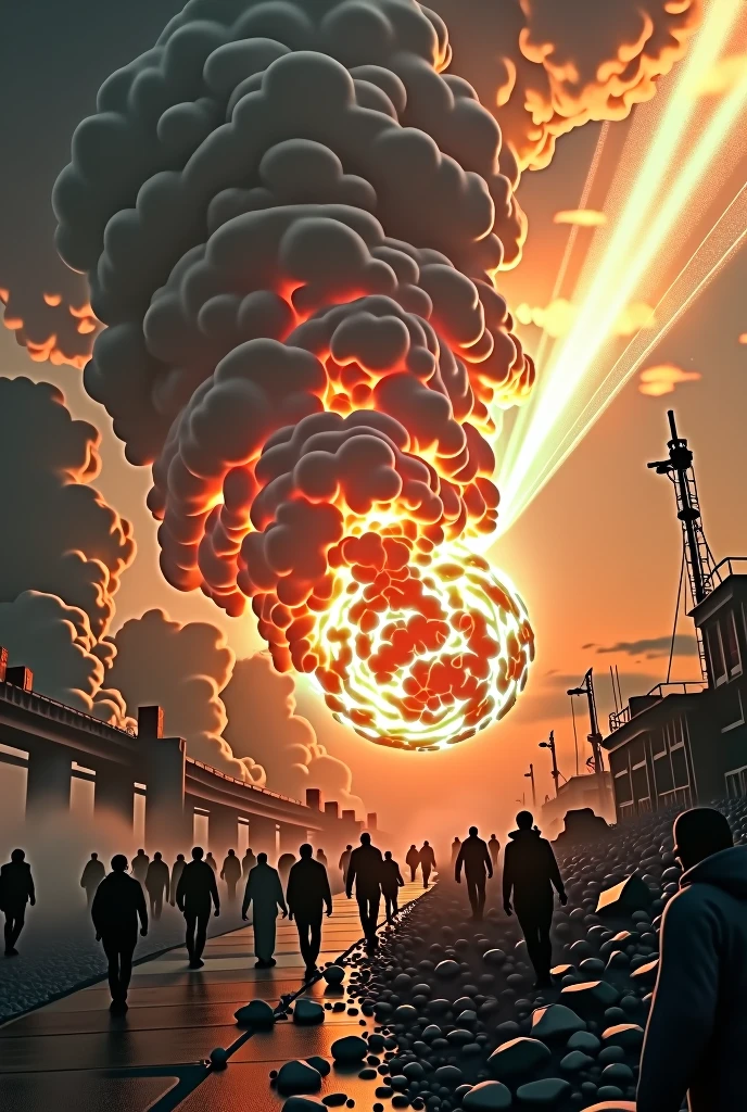 A comet hits the earth. Humanity will be wiped out.