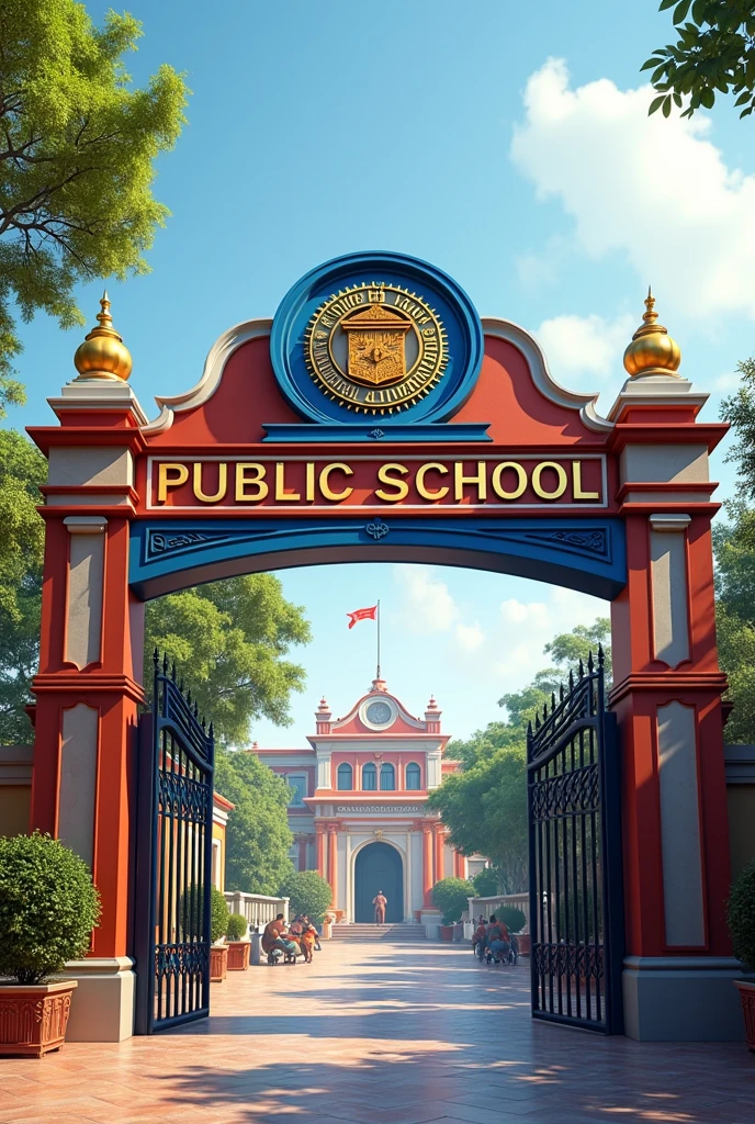 3D sign public school for boys in india