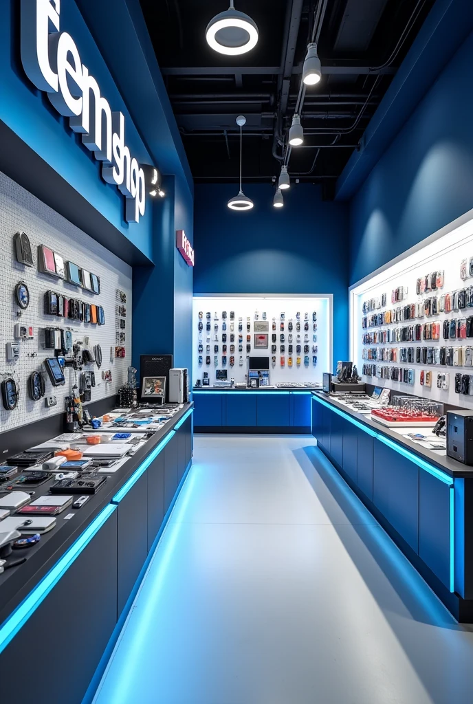 Mobile Repairing And Accessories Showroom With The Name Of ITEM SHOP 