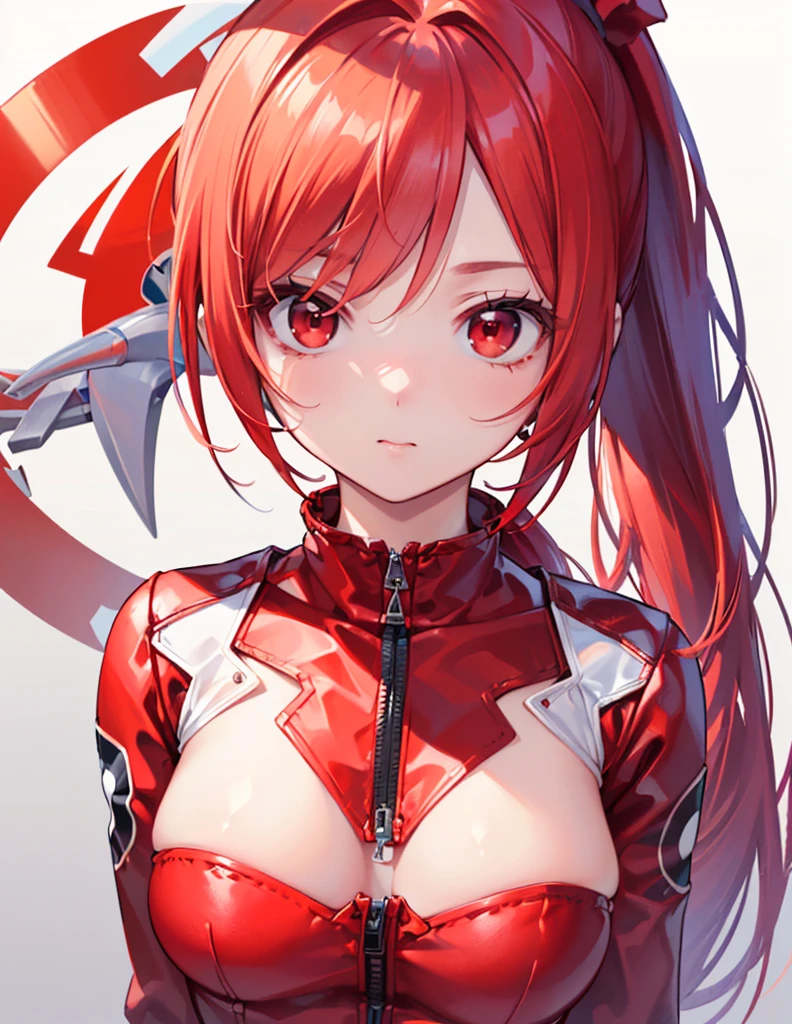 (close up:1.2),Practical,best quality, Ultra Detailed, High-quality CG rendering, The most exquisite、most beautiful, Floating lightly, high resolution, (1 Giant Girl), (best quality,4K,8K,masterpiece:1.2),(All red hair:1.5), (Ponytail:1.5),(Red Eyes:1.5), (Super Girl:1.0), (All red Ultraman jumpsuit:1.4),(Don&#39;t expose your skin:1.6),(Slightly larger breasts:1.5),(red gloves:1.3),(Red Shoes:1.3),(whole body:1.3),(Standing:1.3),(Plain surrounded by rocks:1.3),(Brown sand:1.3),(Fighting Stance:1.3),(Sweating:1.3),(Injuried:1.3),(Brown mud stains:1.3),(front:1.4),(Six-pack abs:1.4)