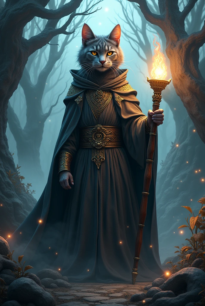 Show me a wizard cat