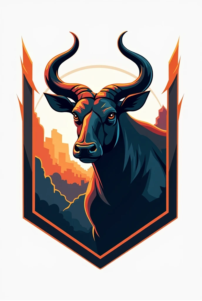 Create a logo for a car showroom inspired with tamaraw a car logo