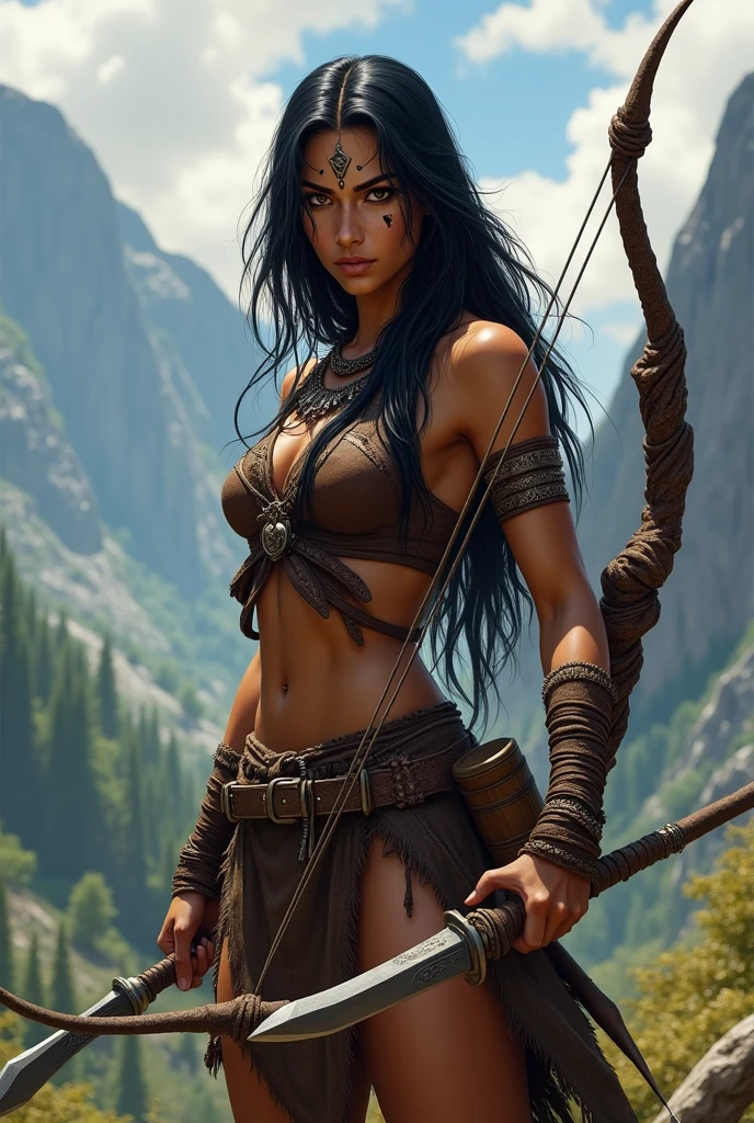 Katrina as indian worrior