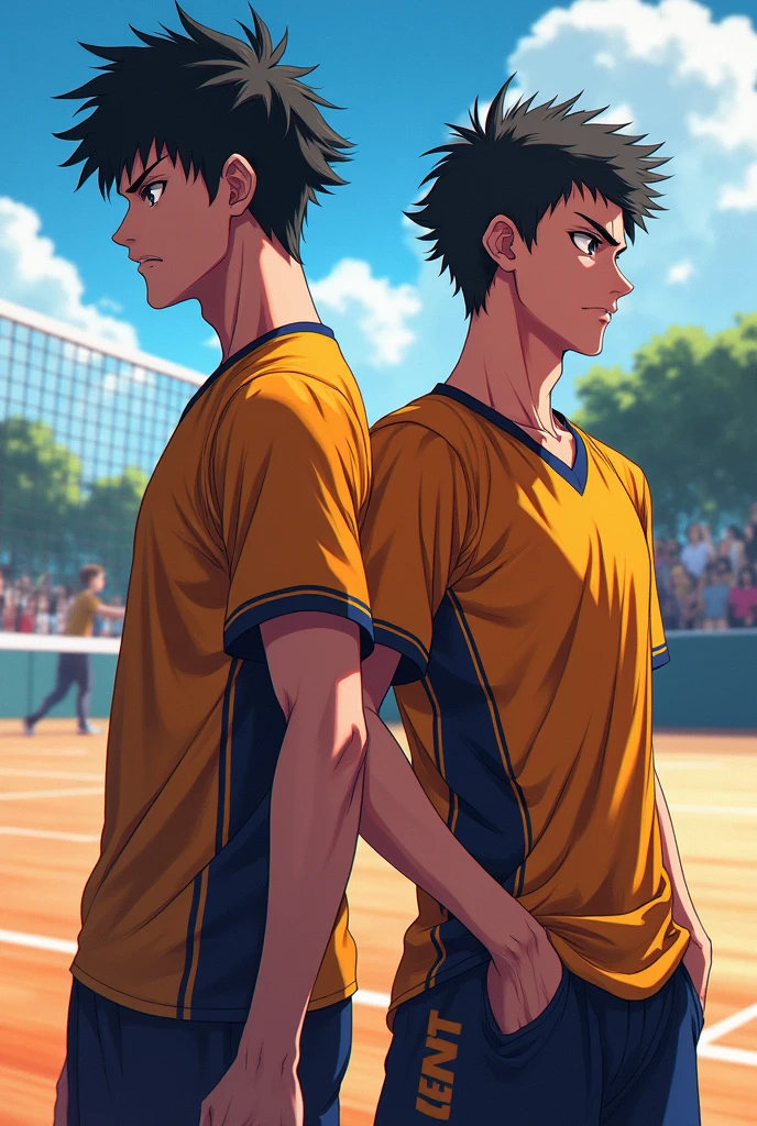 Osamu Miya and Rintarō Suna from Haikyuu