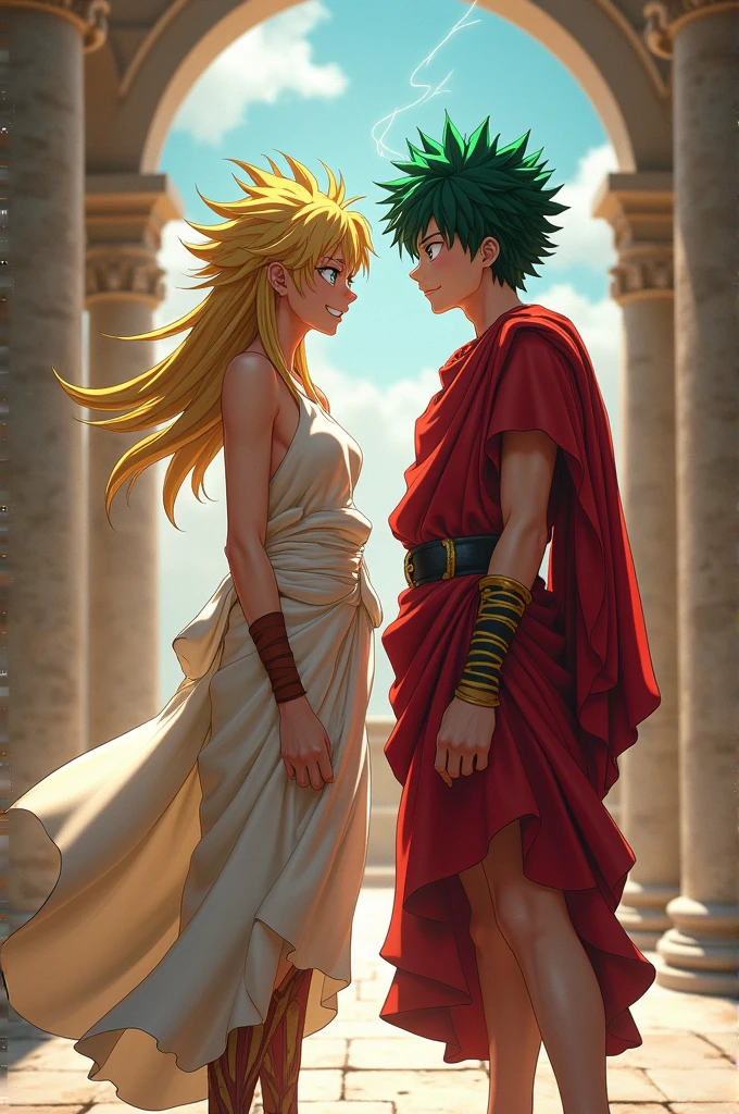 Toga and Deku