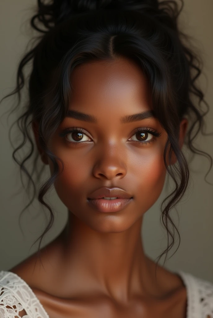 A very beautiful African American teenager.