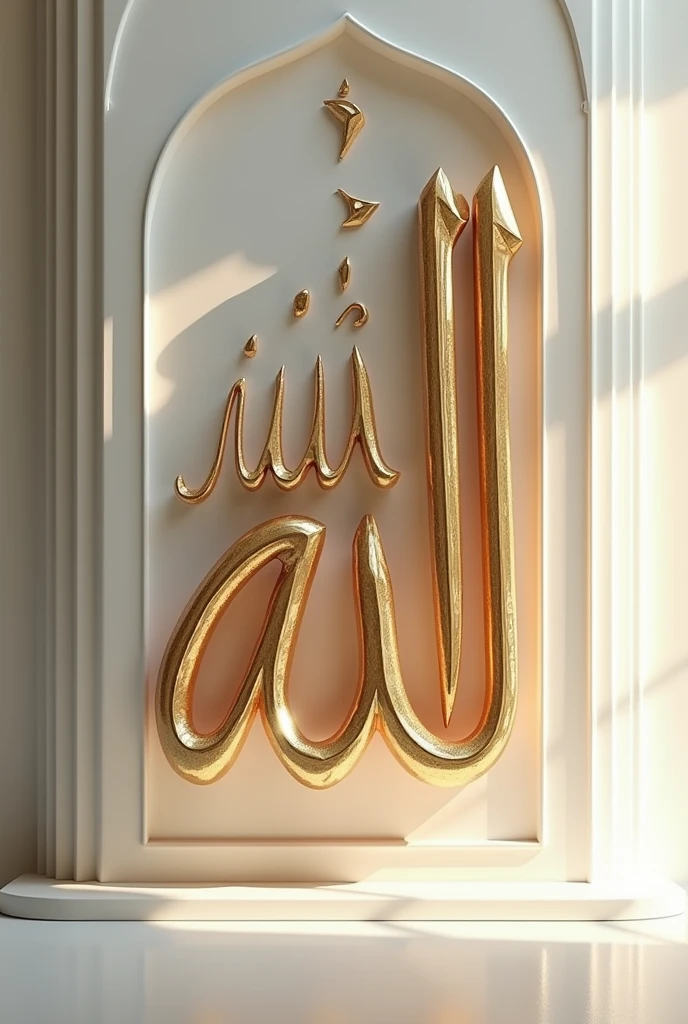 Name of Allah image 3d illustration realistic