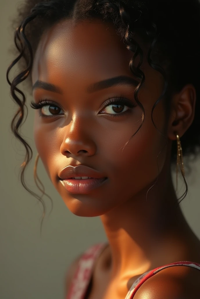 A very beautiful African American teenager.
