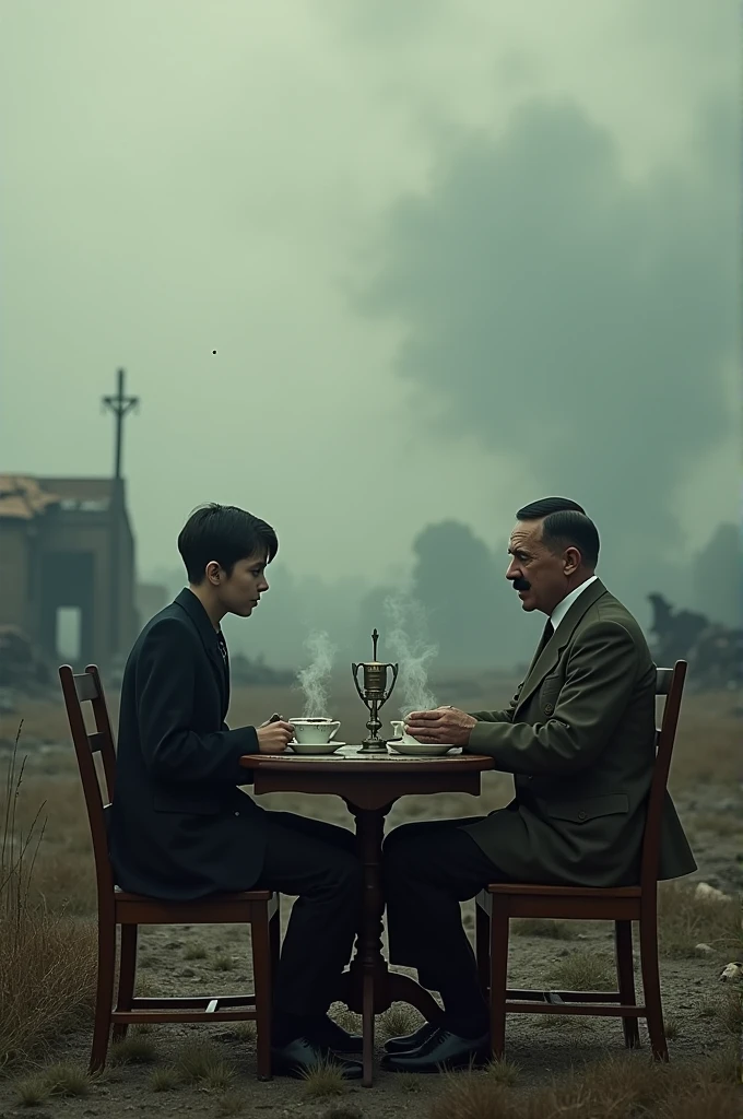 me and Hitler taking tea in the warfield