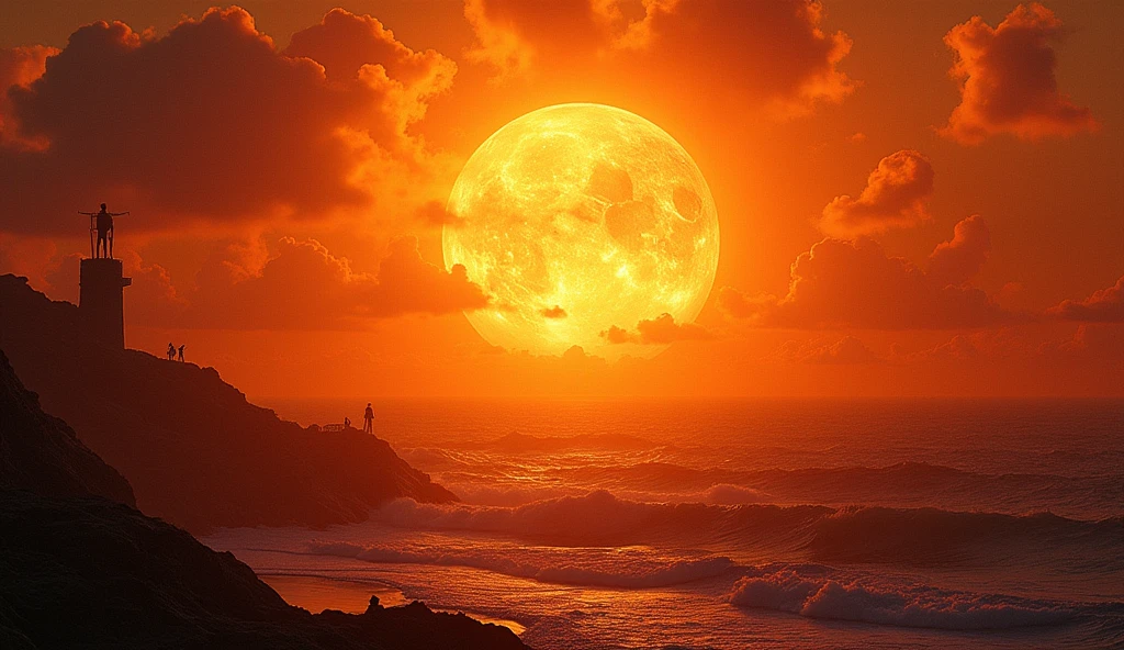 Surreal Scene, on the sun,