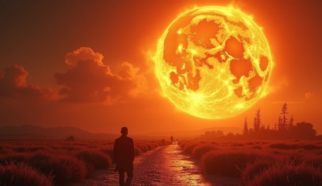 Surreal Scene, on the sun,