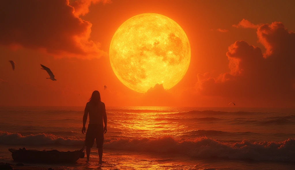 Surreal Scene, on the sun,