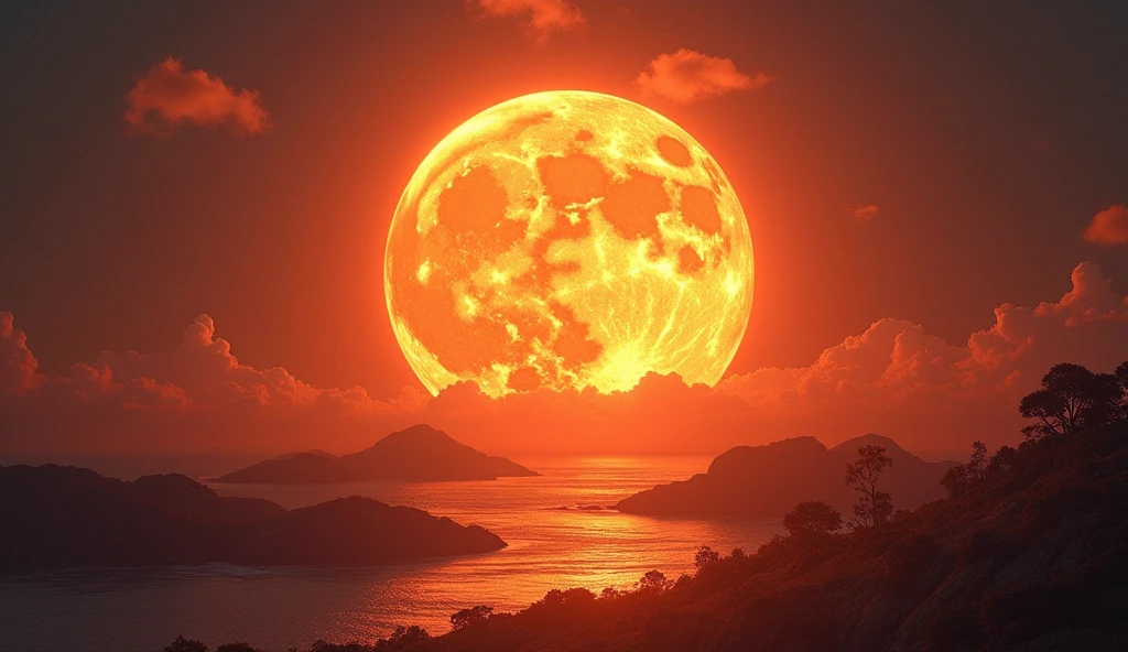 Surreal Scene, on the sun, 