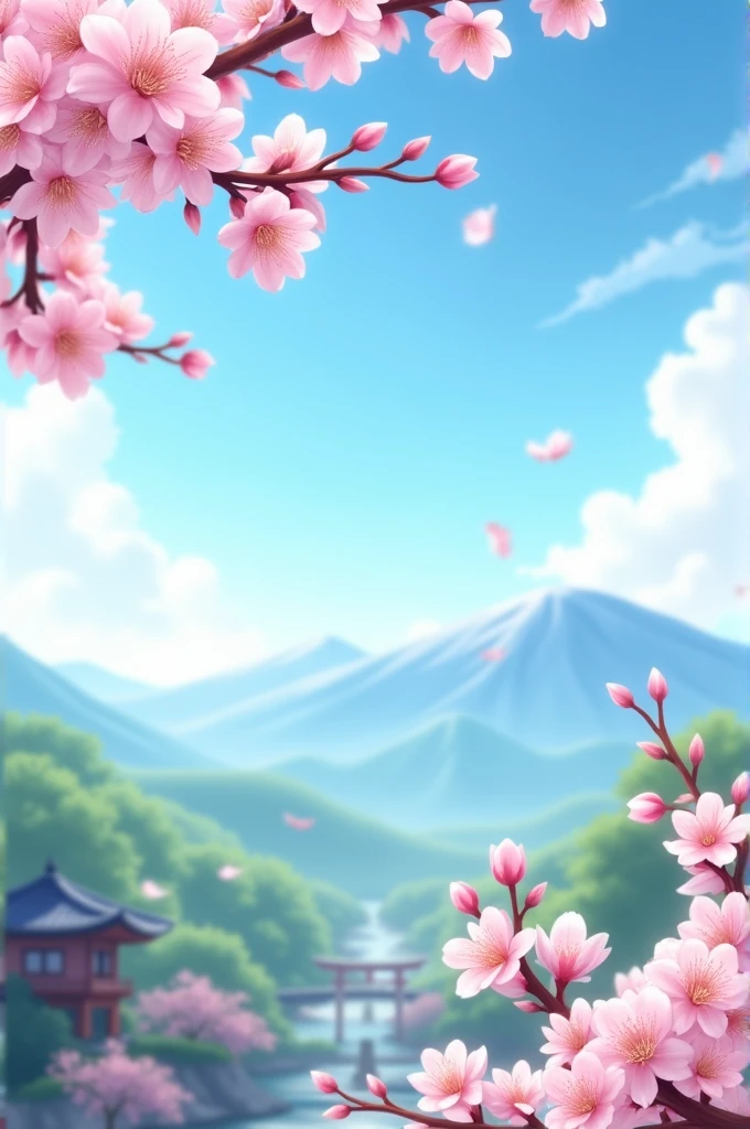Cherry blossom banner for YouTube 