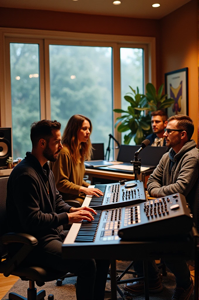 A home studio with 2 producers & 2 lable owner